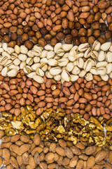 Background of nuts