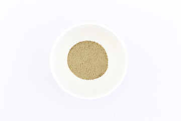 black pepper mashed  in White Cup