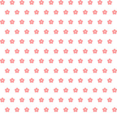 pink flowers.  pastel colors. vector seamless pattern
