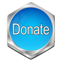 Donate Button - 3D illustration
