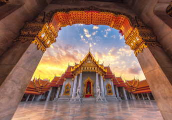 Wat Benchamabophit Dusit Wanarai Ratchaworawihan in Bangkok Thailand