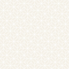 Fototapeta premium Vector seamless cross tiling pattern. Modern stylish geometric texture. Repeating mosaic abstract background
