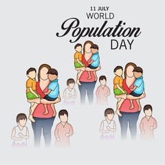 Obraz na płótnie Canvas World Population Day.