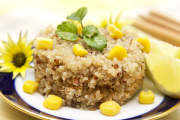 Quinoa salad with corn