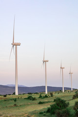 Wind turbines in Castilla la Mancha, Spain