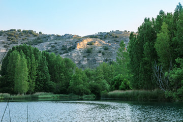 Laguna de Somolinos, mountain lagoon in Guadalajara, Spain © laplateresca