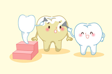 teeth whitening concept