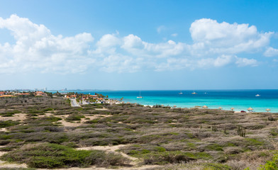 Aruba coastline from the north