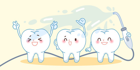 wash teeth concept