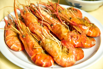 Grilled shrimps