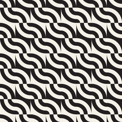 Abstract geometric pattern with stripes, lines. Seamless vector ackground. Black and white lattice texture.