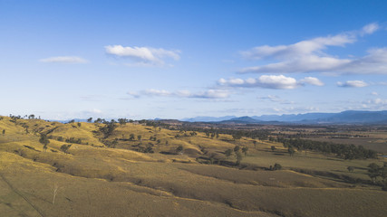Fototapeta na wymiar View of Mount Walker in the afternoon in Queensland, Australia