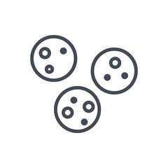 Bakery Cookies Food line Icon