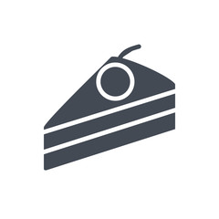 Pie Slice Food Bakery silhouette icon