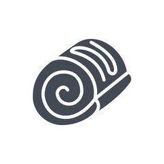 Sweet Roll Food Bakery silhouette Icon