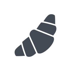 Croissant bakery food silhouette icon