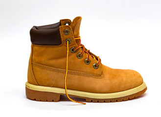 trekking boots isolated