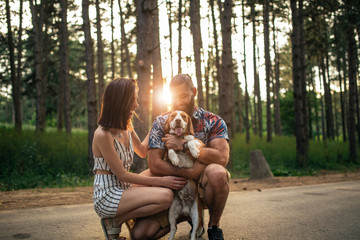 Enjoying time in the woods