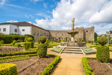 Fototapeta na wymiar View at the Archbishops Court garden in Braga ,Portugal