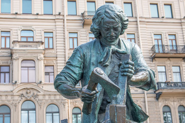 Obraz premium Царь-плотник (Zar und Zimmermann, Tsar and Carpenter) Sankt Petersburg (Санкт-Петербург) Nordwestrussland (Северо-западный федеральный округ) Russland (Россия)