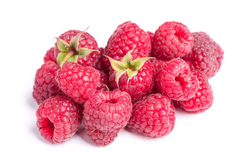 Heap of raspberries