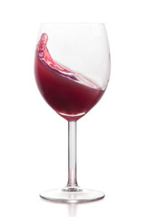 Glass of red wine