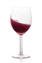 Glass of red wine