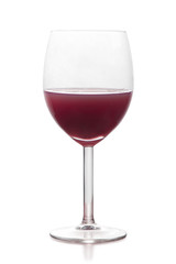 Glass of red wine