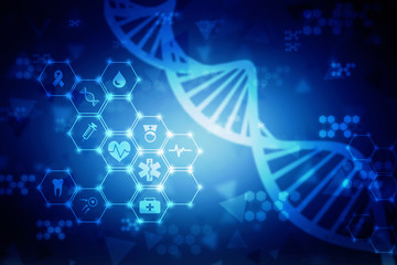 dna structure, abstract background
