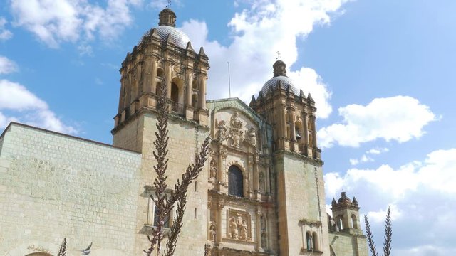 Church of Santo Domingo de Guzman. Oaxaca, Mexico  Dolly Shot