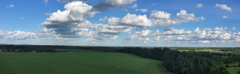 Fototapeta premium Landscape and blue sky background