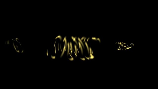 4k Rotation golden energy ring background,swirl cyclones wind particle,circle laser pusle,dust tunnels channels transmission.