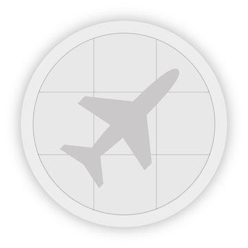 Icon Schaltfläche - Flugzeug