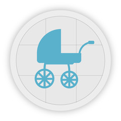 Icon Schaltfläche - Kinderwagen