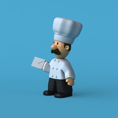 Fun chef - 3D Illustration