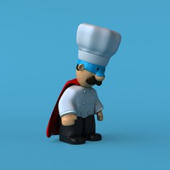 Fun chef - 3D Illustration