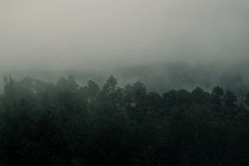 Samaipata Mountains and fog