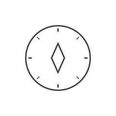 Compass outline icon