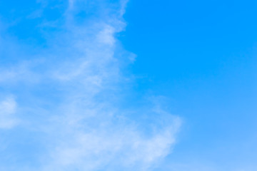Air clouds in the blue sky.