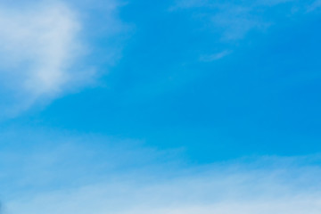 Blue backdrop in the air