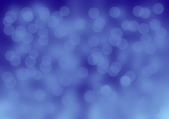 Abstract gradient bokeh blue background pattern