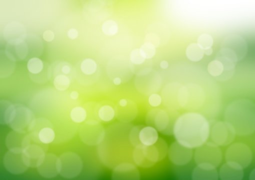 Abstract gradient bokeh green background pattern
