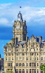 Fototapeta na wymiar Balmoral, Edinburgh landmark, Scotland