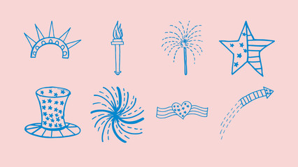 Vector icon of celebration against pink background