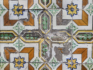 Decaying Portuguese tiles