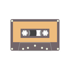 Audio cassette tape vector illustration