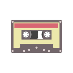 Audio cassette tape vector illustration