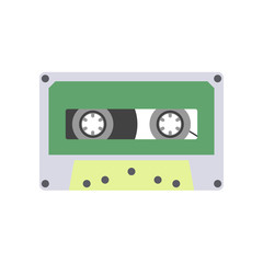 Audio cassette tape vector illustration
