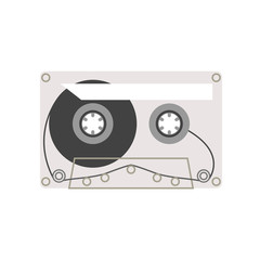 Audio cassette tape vector illustration
