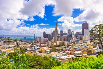 Fotobehang San Francisco, California, USA Skyline © SeanPavonePhoto